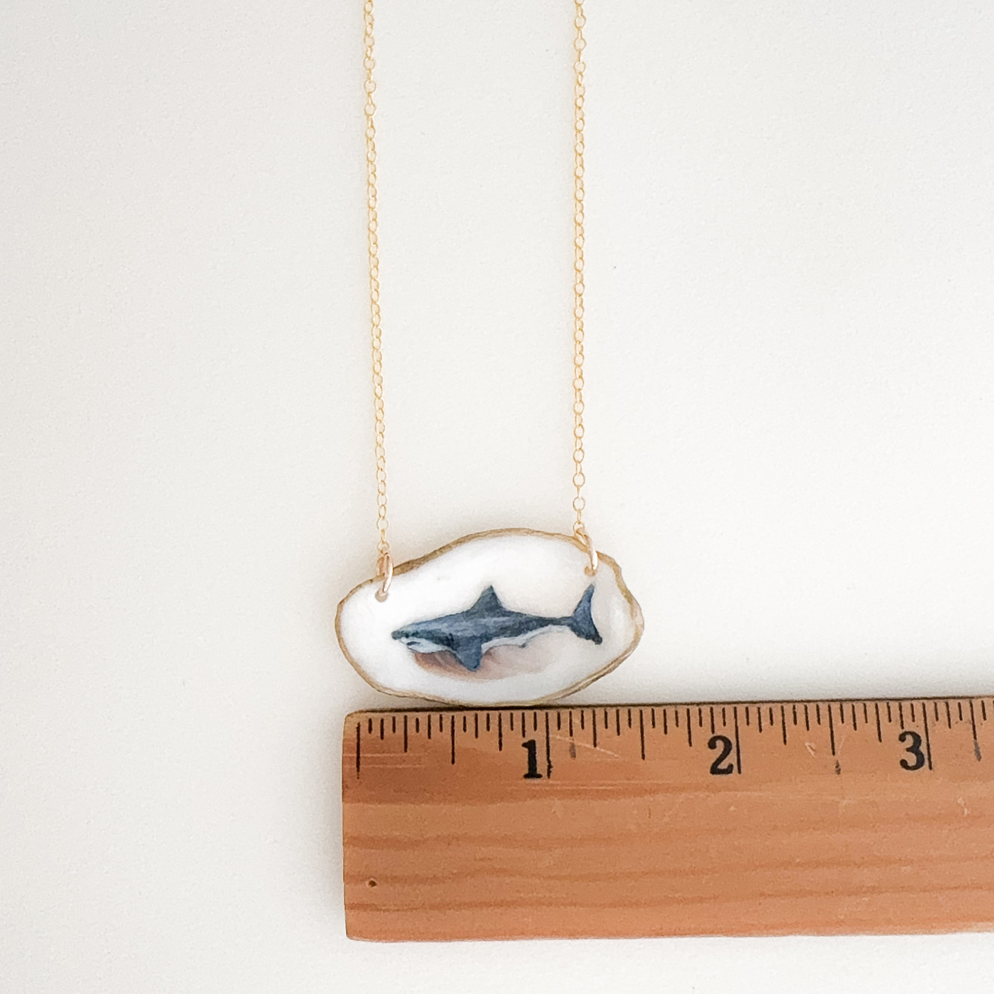 Coastal Shark Oyster Necklace