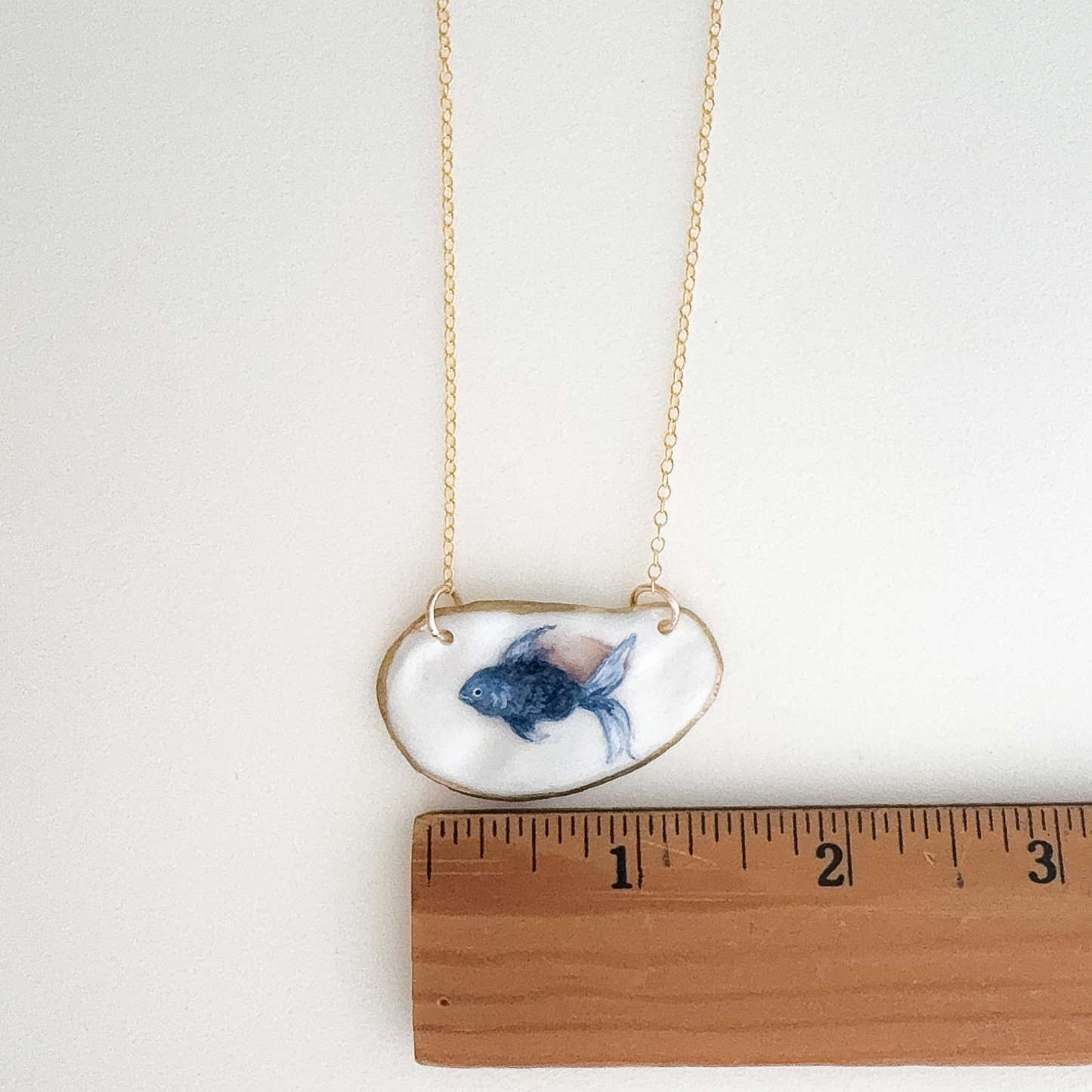 Coastal Fish Oyster Necklace