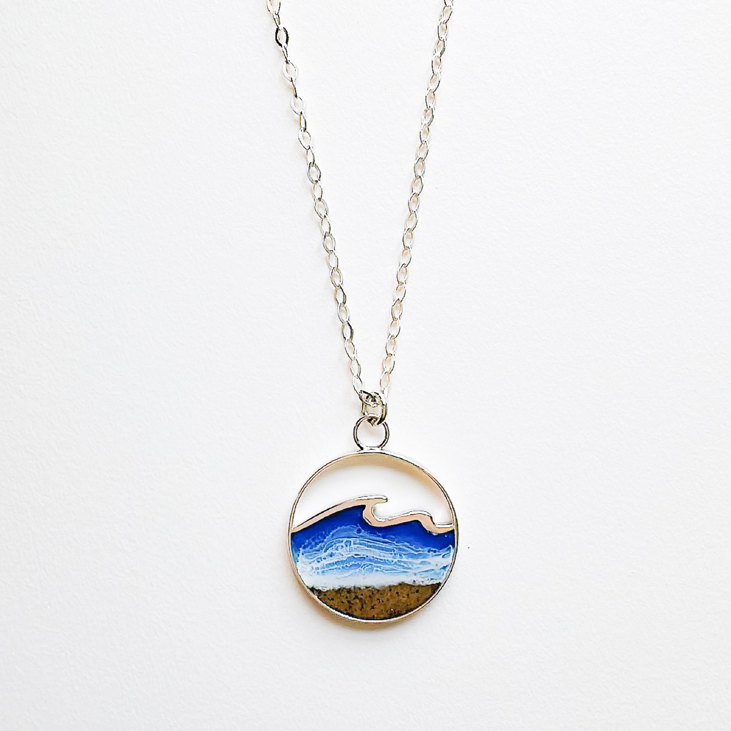 “Waves of Life" Ocean Sterling Silver Necklace