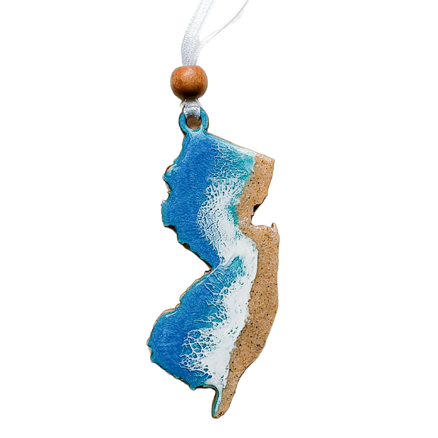 New Jersey Wooden Ocean Ornament