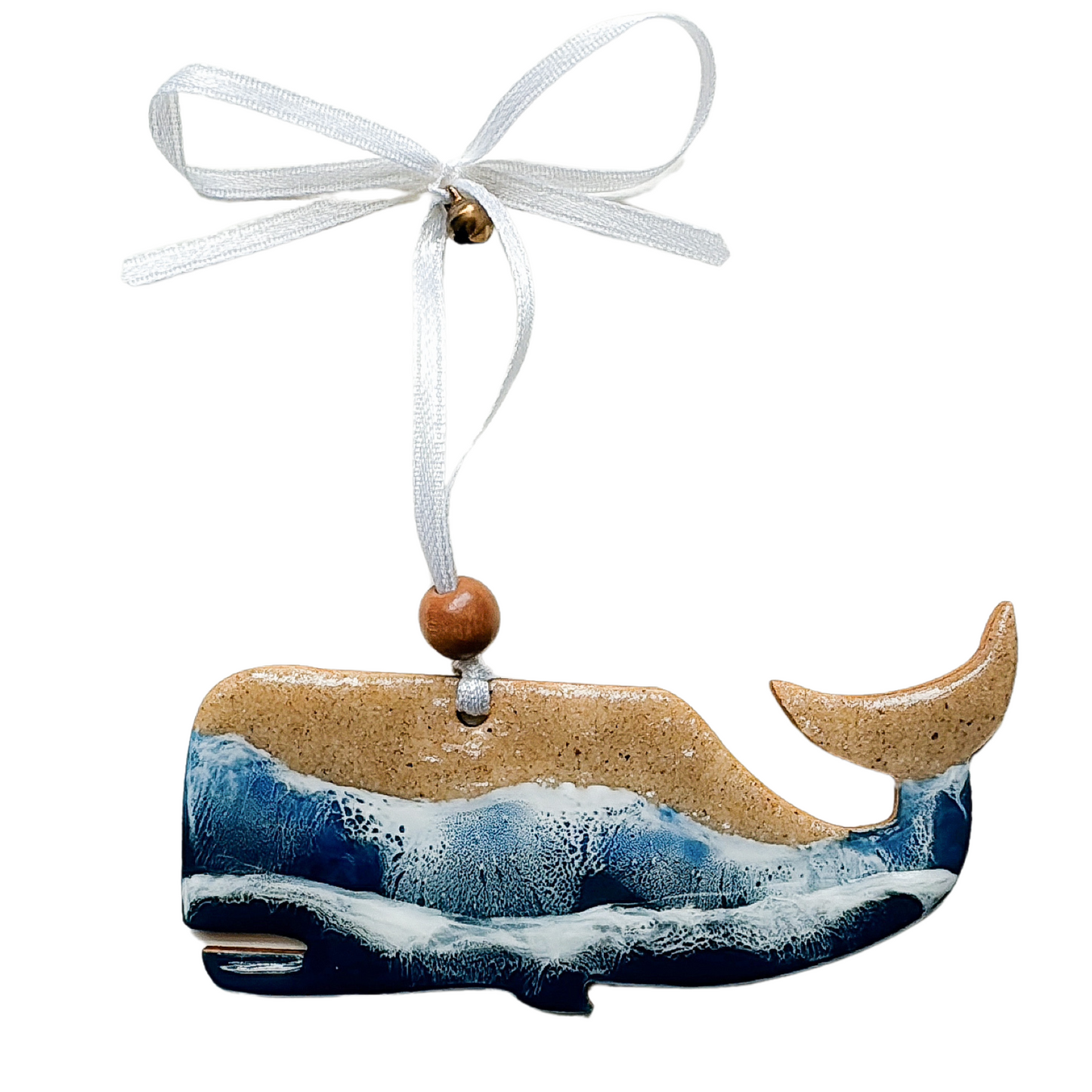 Whale Wooden Ocean Ornament