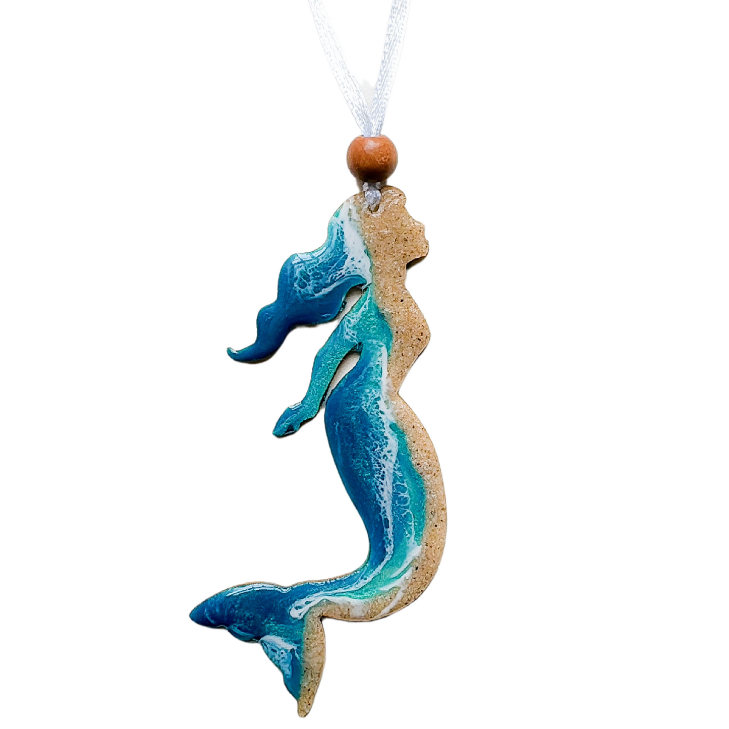 Mermaid Wooden Ocean Ornament
