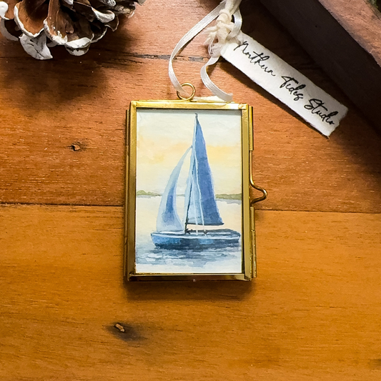 Coastal Sailboat Ornament