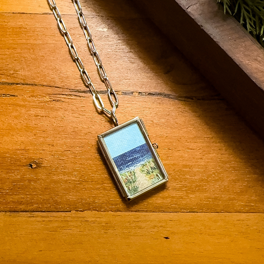 Path to the Beach Pendant Necklace