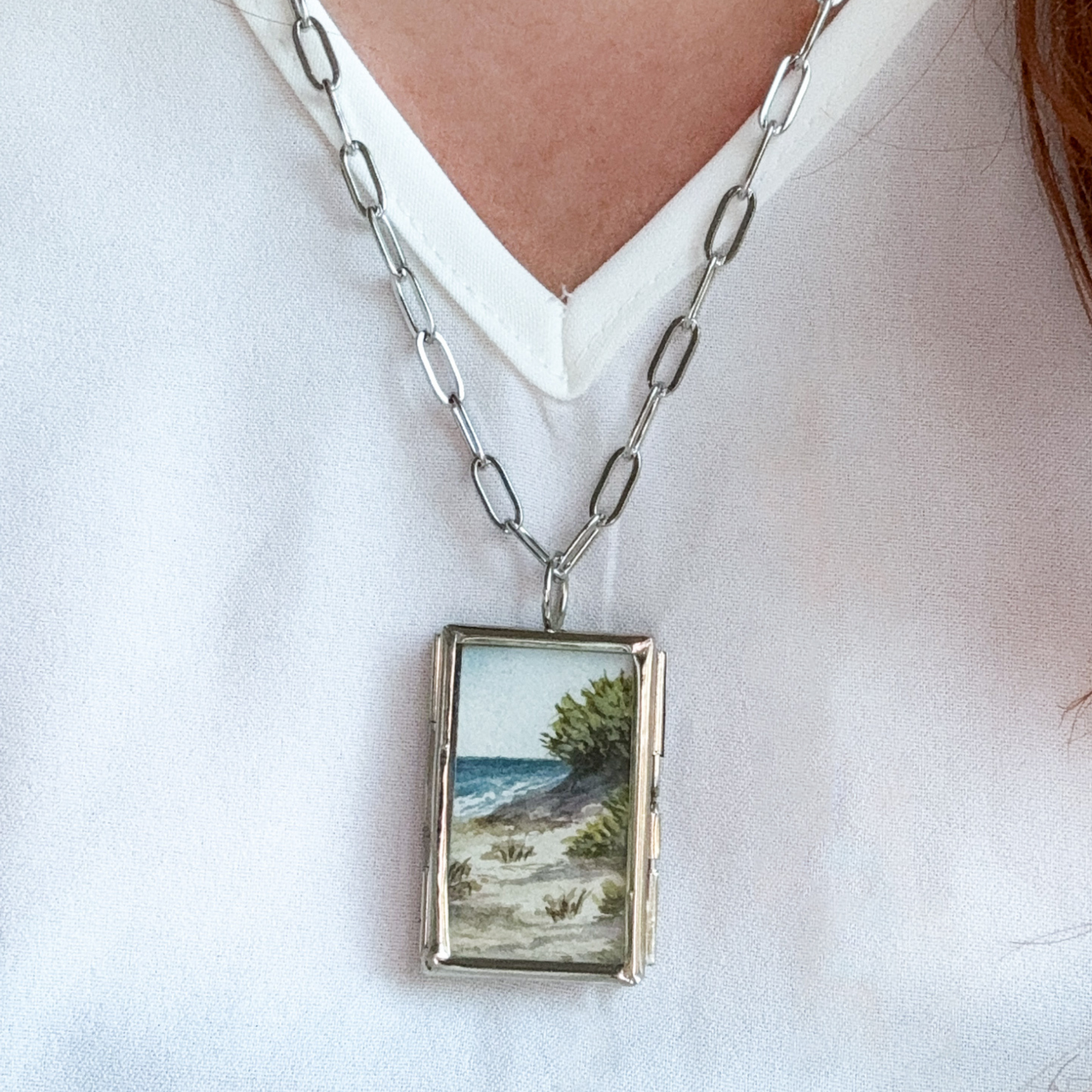 Ocean Dune Pendant Necklace