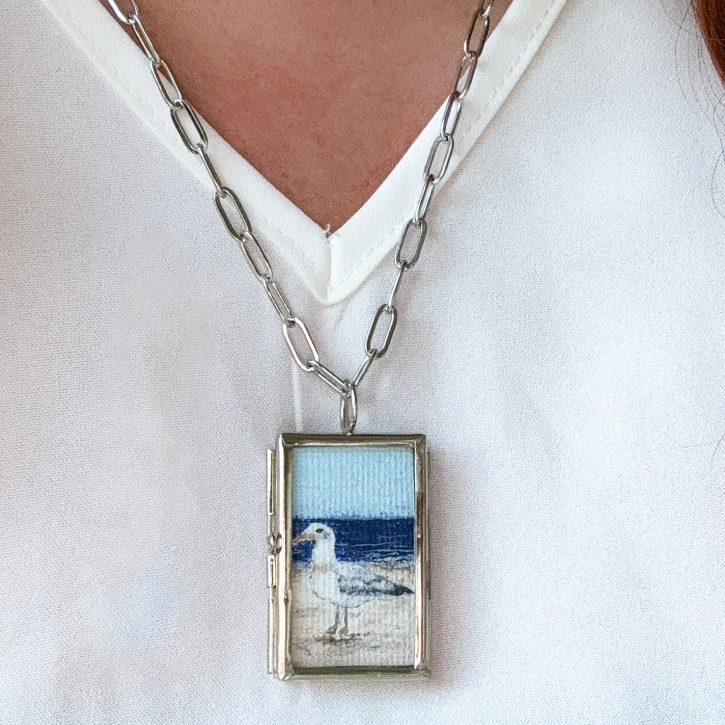 Sea Gull Pendant Necklace