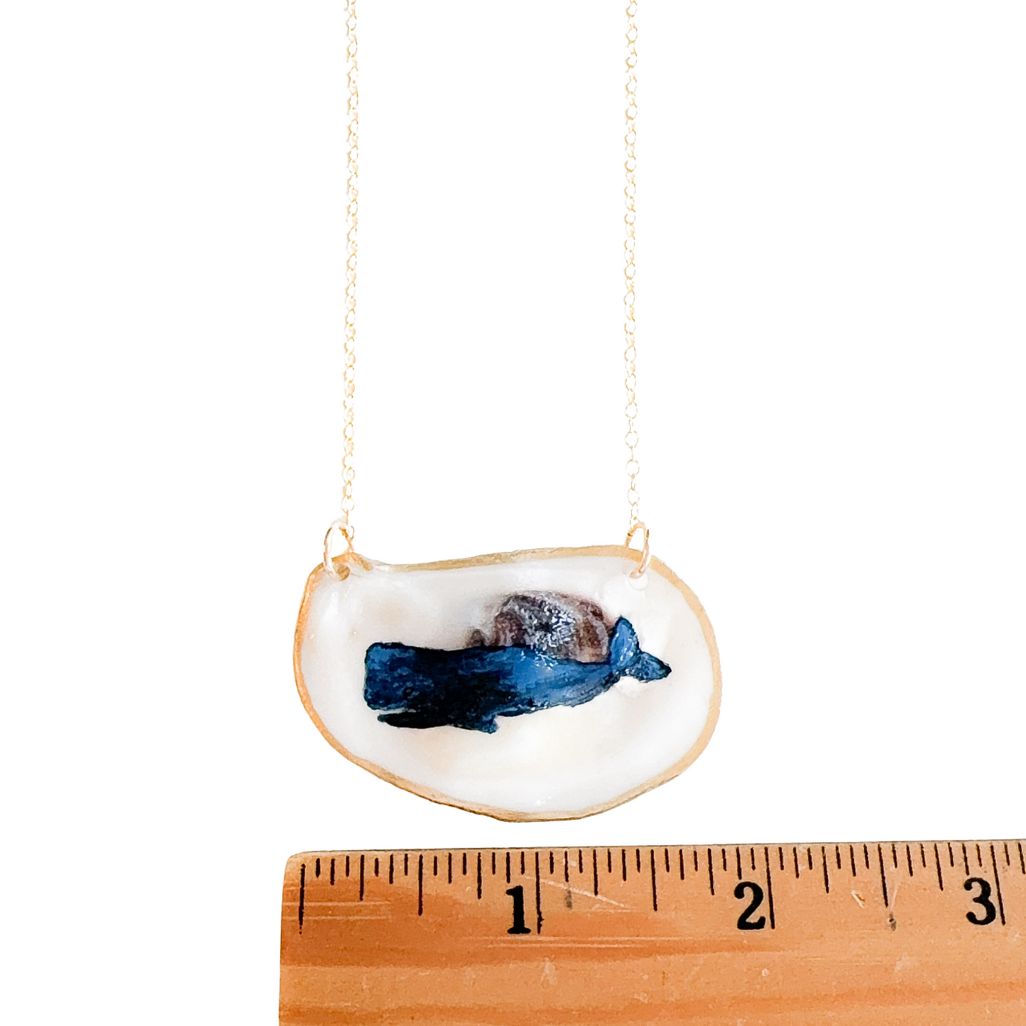 Coastal Whale Oyster Necklace