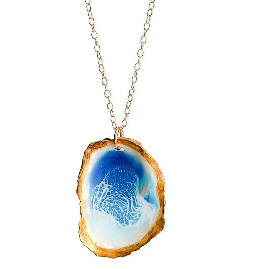 Gilded Waves Oyster Necklace