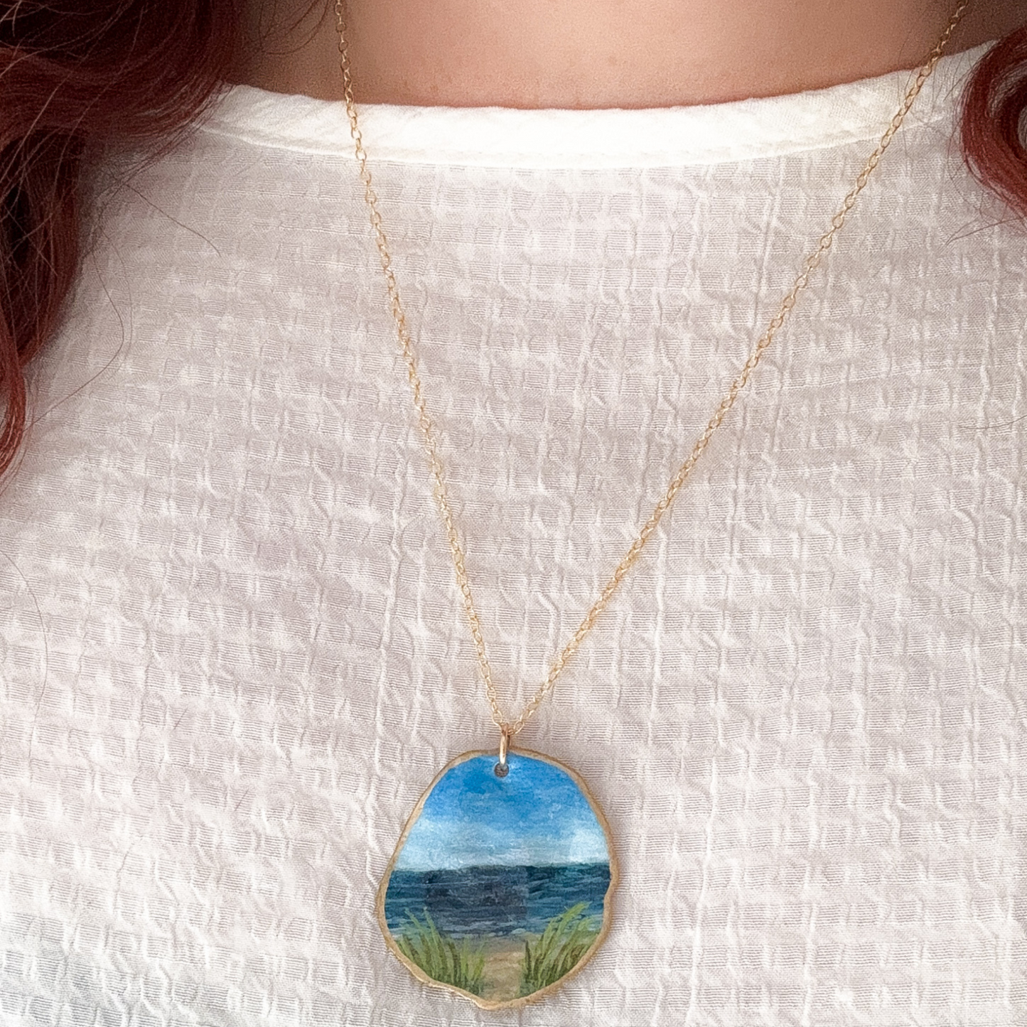 Seascape Oyster Necklace