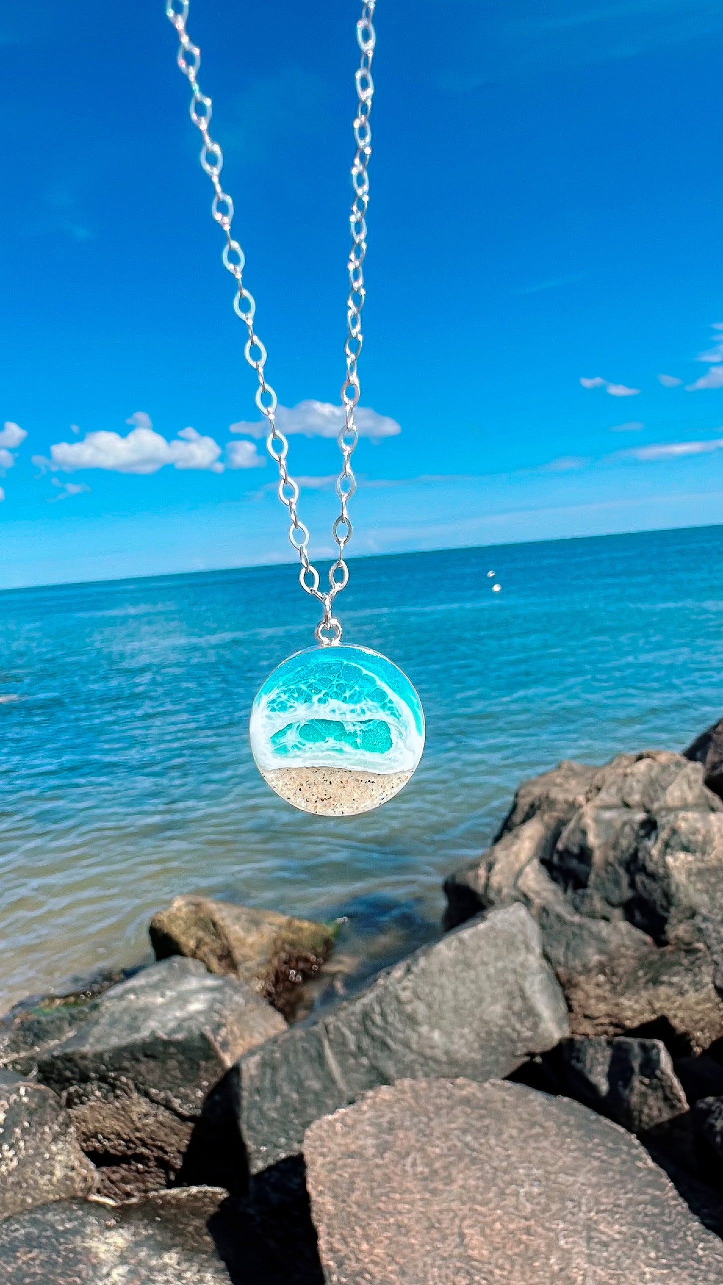 "Solace of the Sea" Ocean Necklace