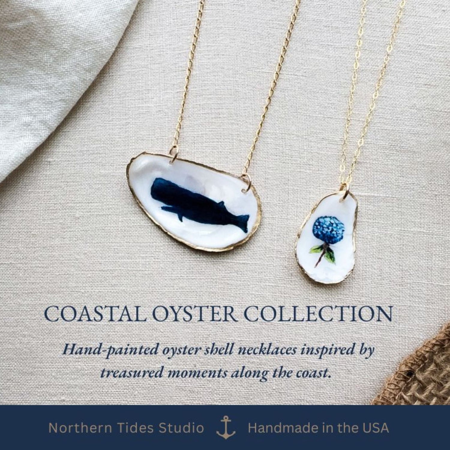 Coastal Oyster Necklace Collection