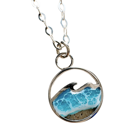 Mini "Waves of Life" Sterling Silver Necklace