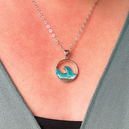"Wild Waves" Sterling Silver Necklace