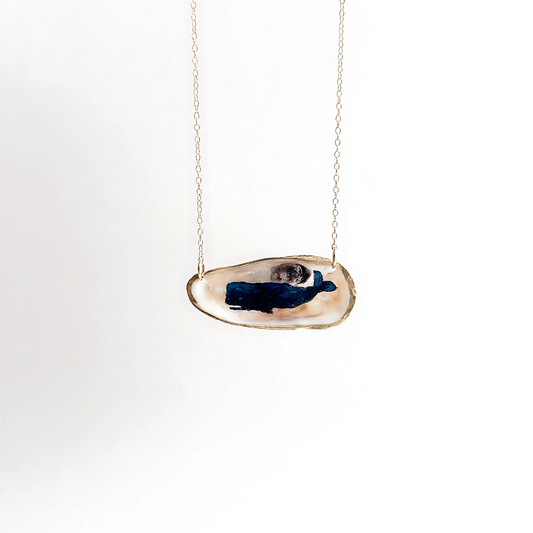 Coastal Whale Oyster Necklace