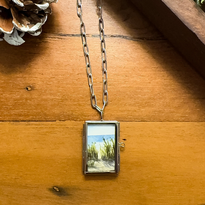 Beach Grass Pendant Necklace