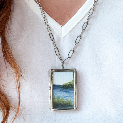 Salt Marsh Pendant Necklace