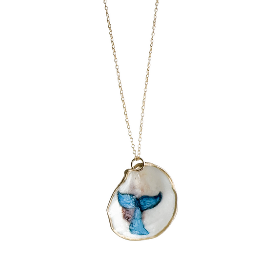 Whale Tail Oyster Necklace
