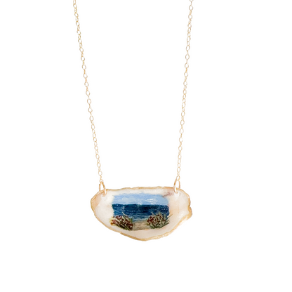 Beach Roses Oyster Necklace