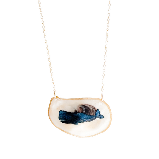 Coastal Whale Oyster Necklace