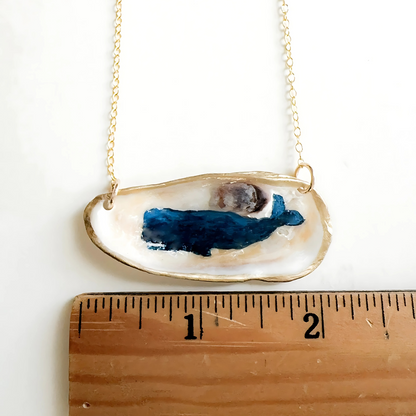 Coastal Whale Oyster Necklace