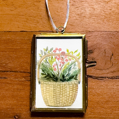 Nantucket Holiday Basket Ornament