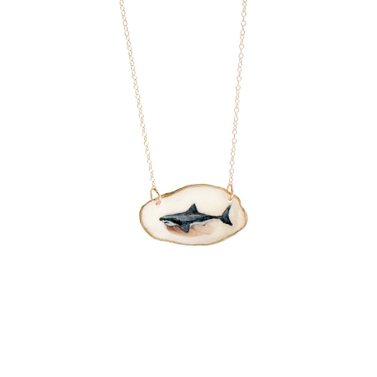 Coastal Shark Oyster Necklace