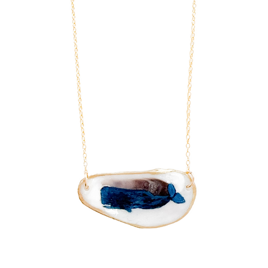 Coastal Whale Oyster Necklace