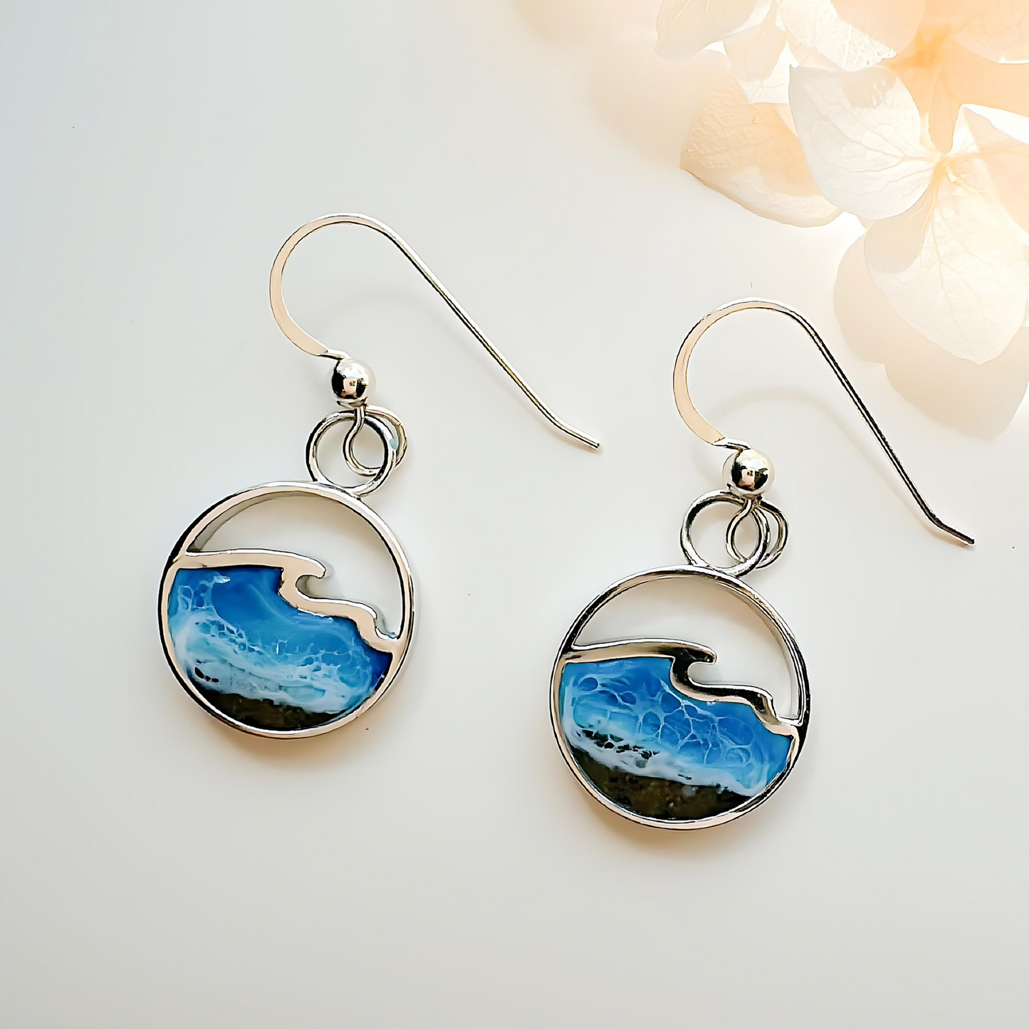 "Waves of Life" Sterling Silver Earrings