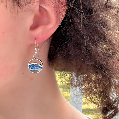 "Waves of Life" Sterling Silver Earrings