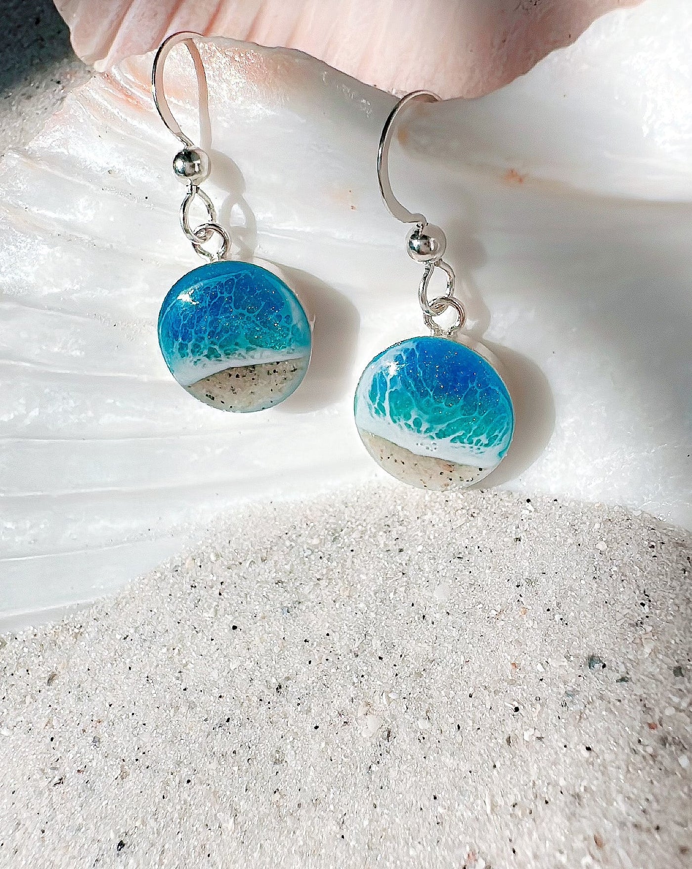 “Solace of the Sea” Mini Sterling Silver Earrings