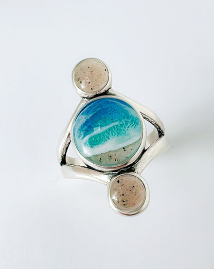 “Tranquil Waters” Sterling Silver Ring