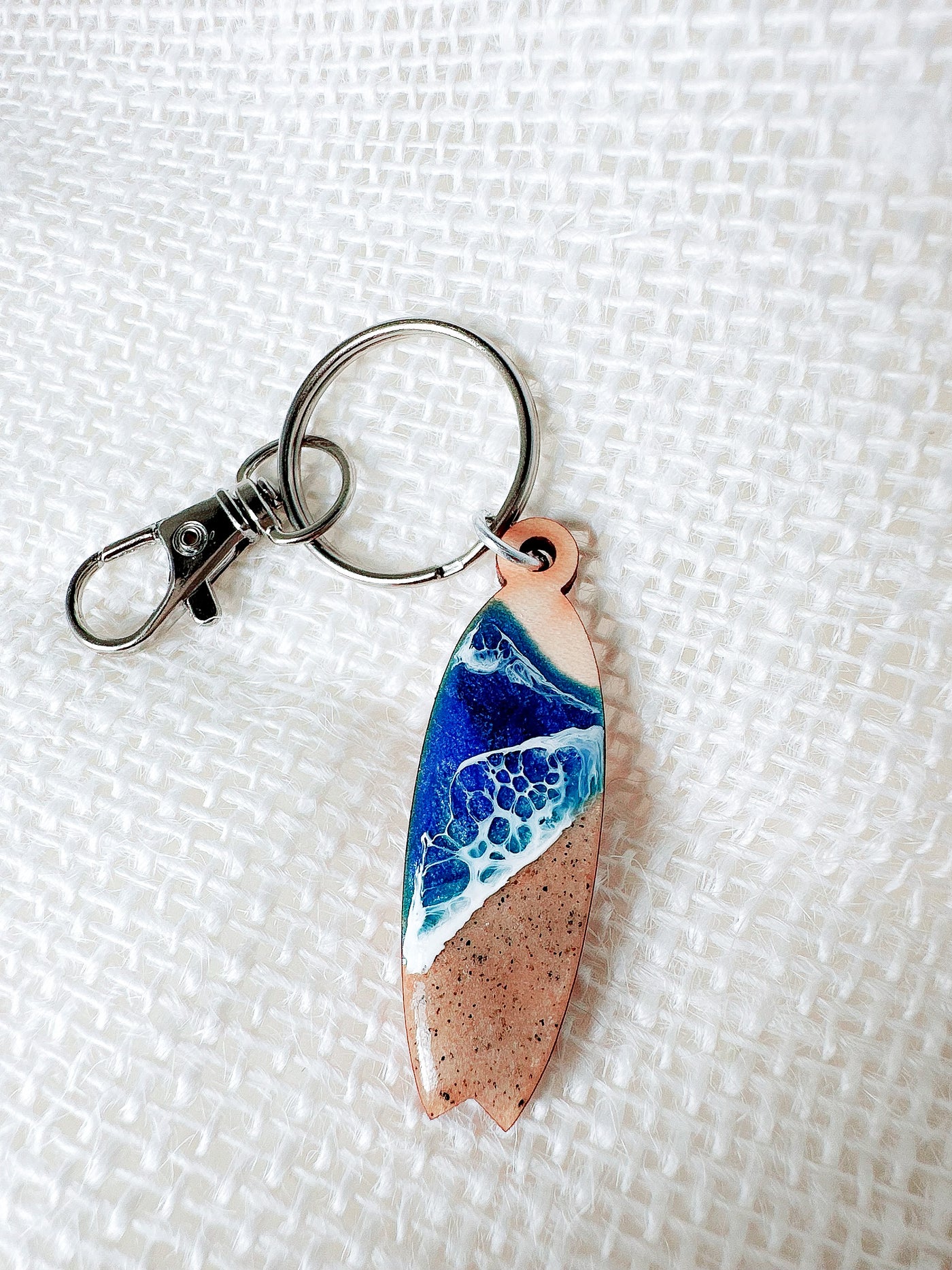 “Catch the Waves” Wooden Key Chains