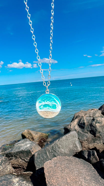 Solace of the Sea,  Sterling Silver Necklace
