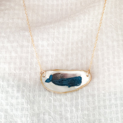 Coastal Whale Oyster Necklace