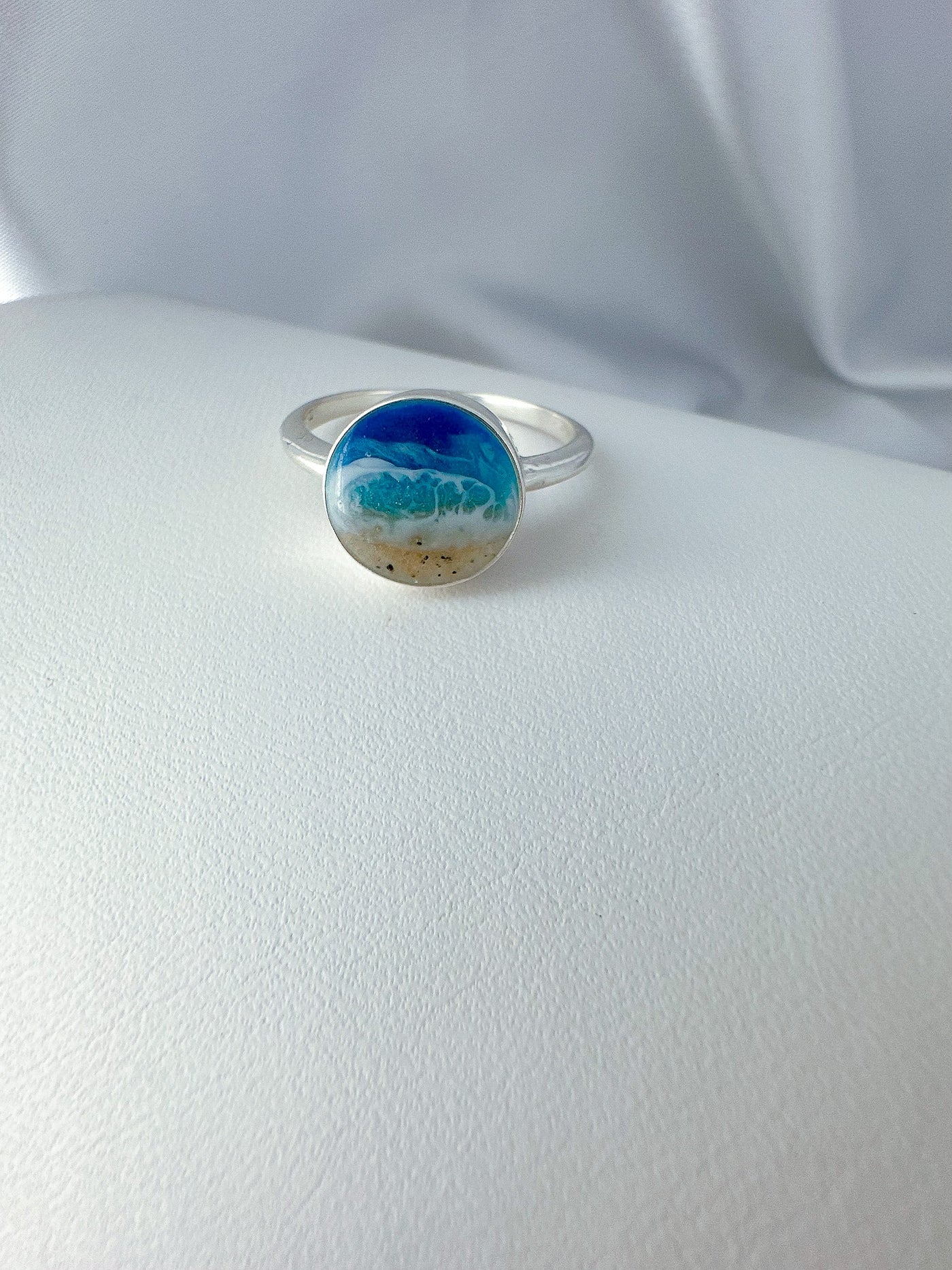 "Reflections" Sterling Silver Ocean Ring Small